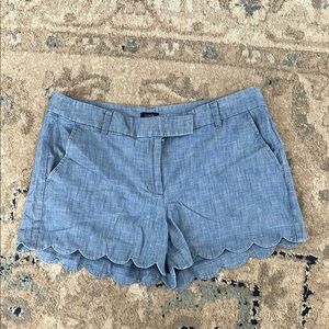 J. Crew Scalloped Hem Shorts